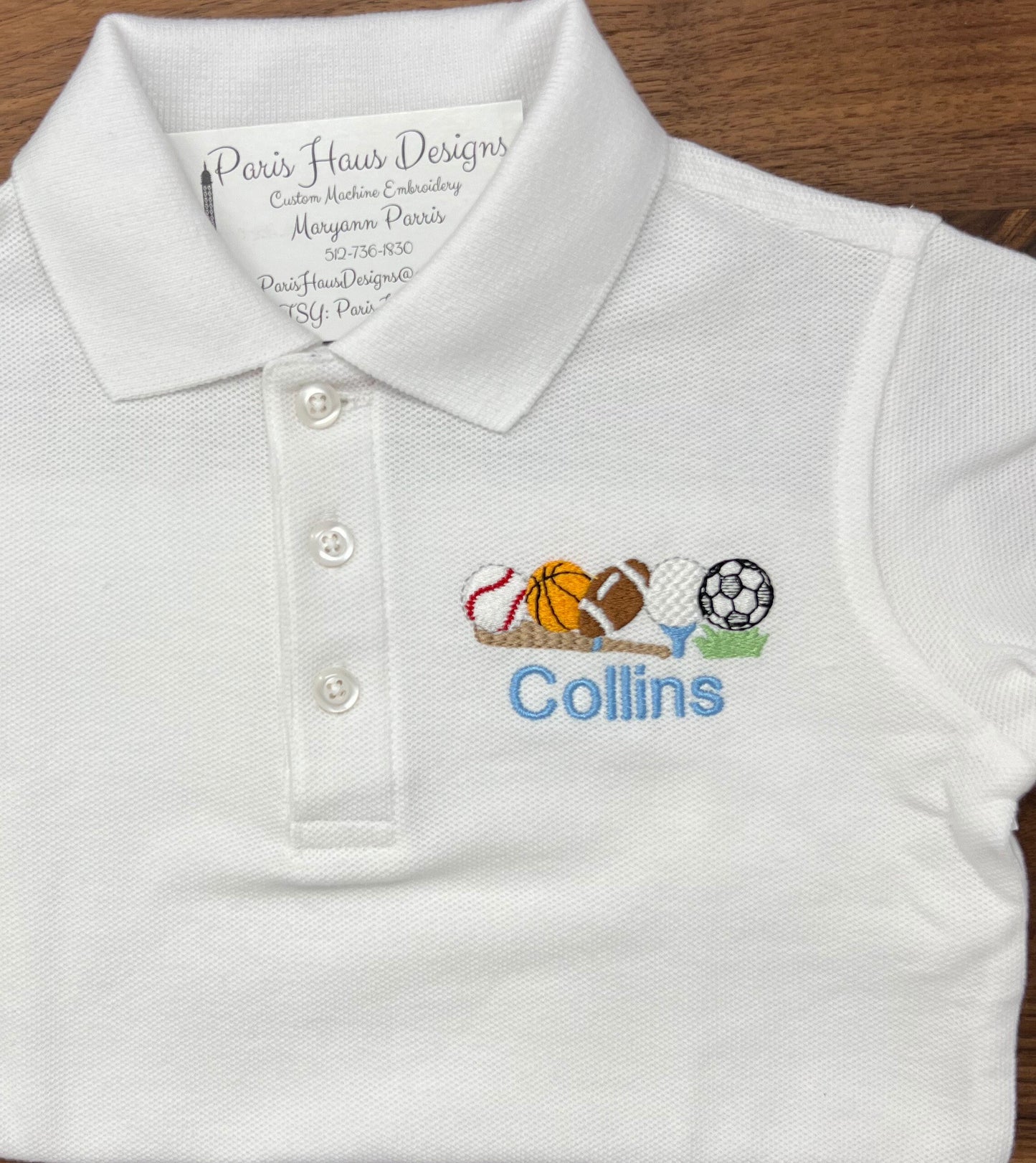 Boys Sports and Monogram Polo Design