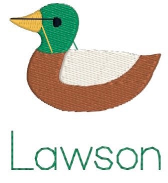 Boys Mallard Duck Monogram Polo Design