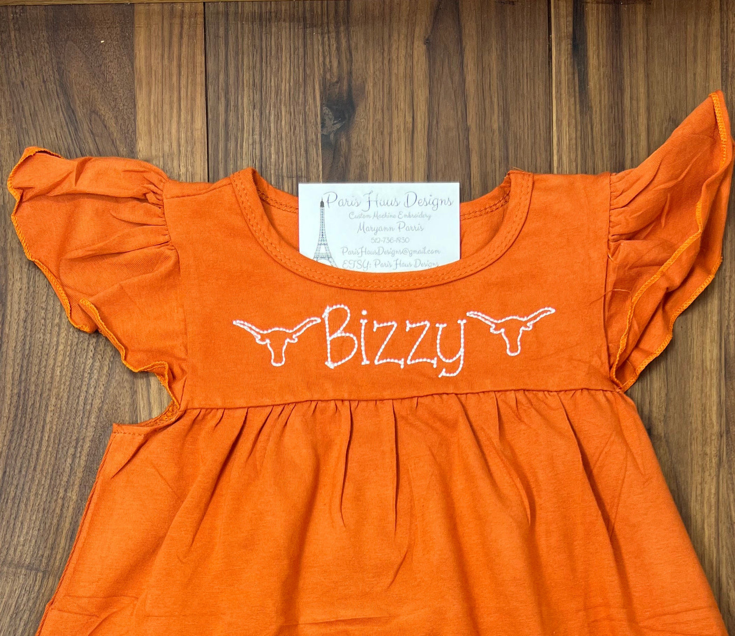 Girls Longhorn Monogram Dress