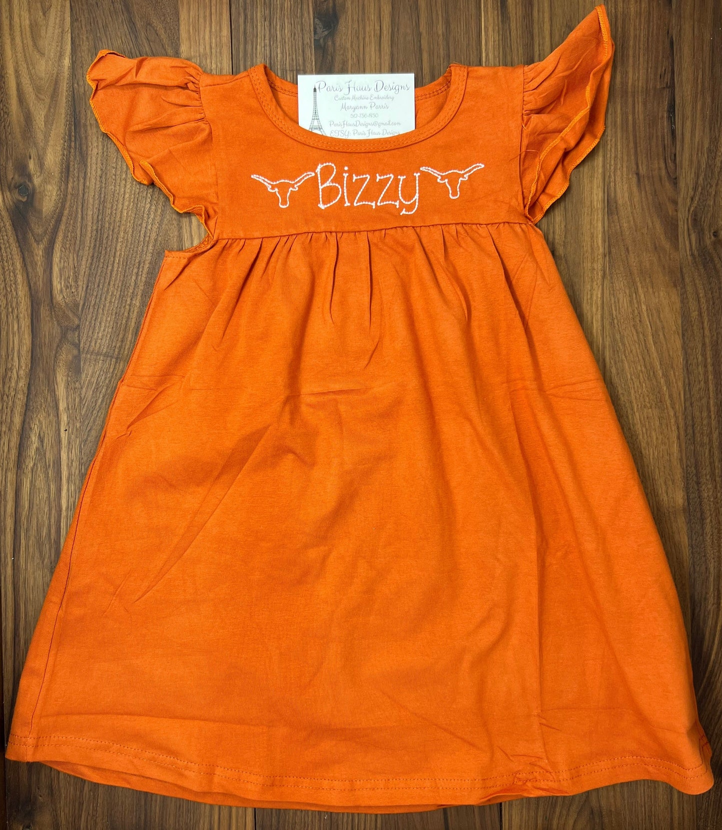 Girls Longhorn Monogram Dress