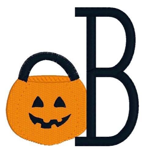 Boys Halloween Monogram Polo Design