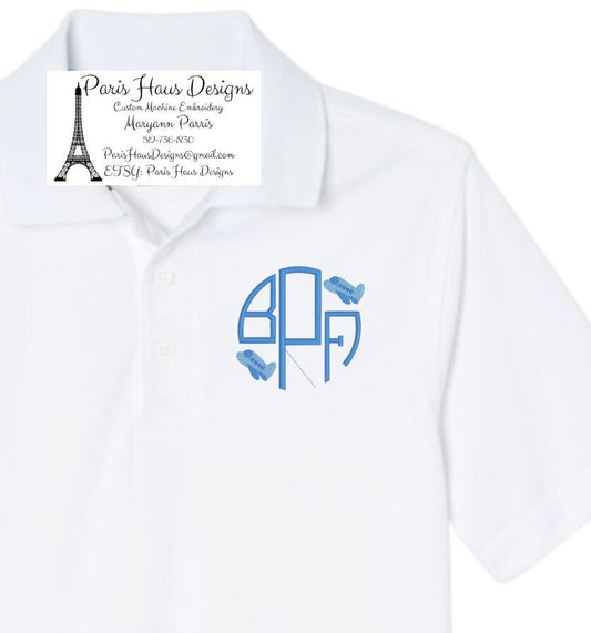 Boys Monogram Polo Design